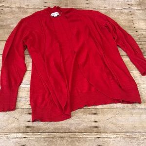 Ava & Viv Red Plus Size Cardigan Size 2x